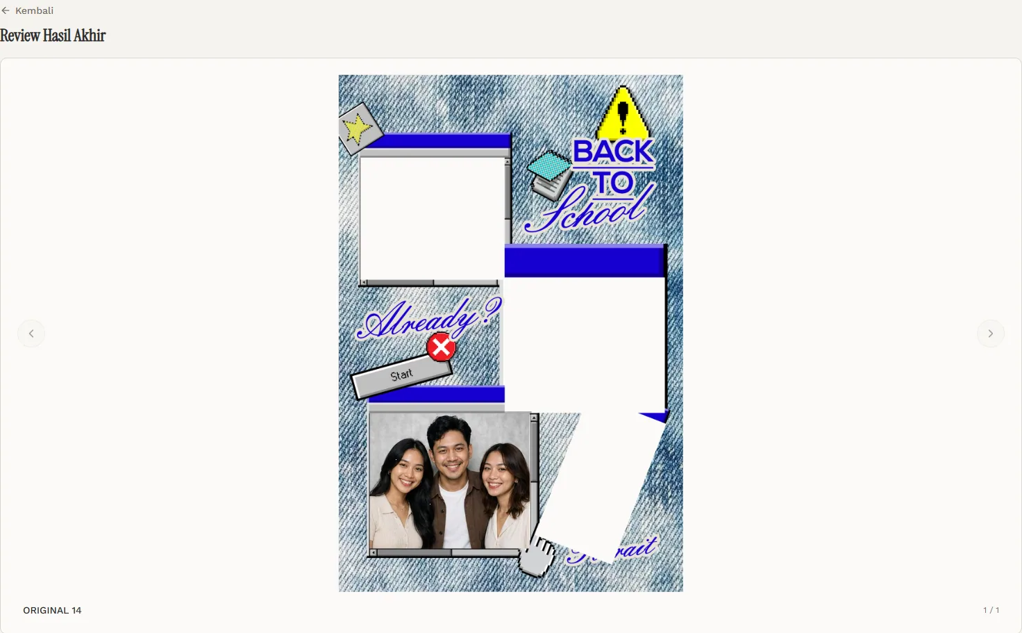 Demo SagaView: Review hasil