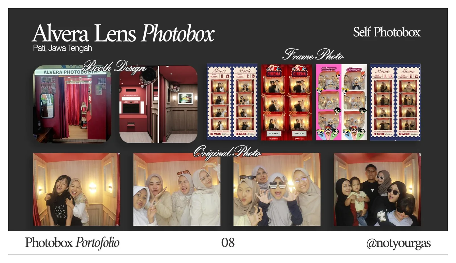 Board arsip proyek Alvera Lens Photobox